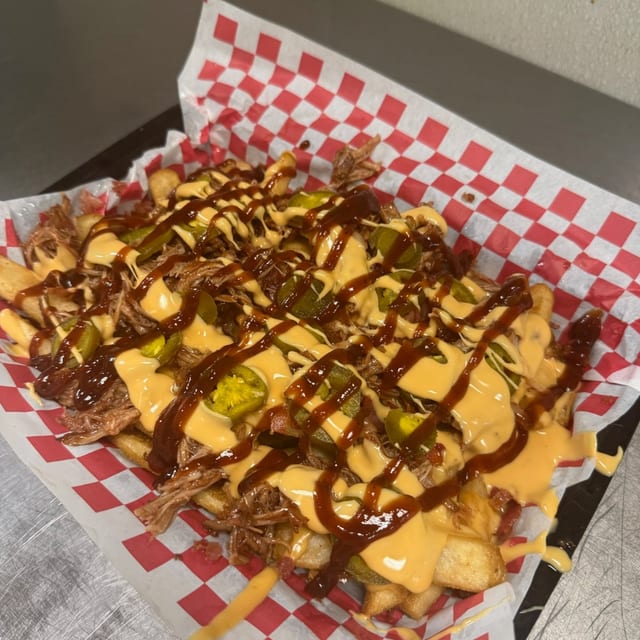 Pulled Pork BBQ Loaded Fry.